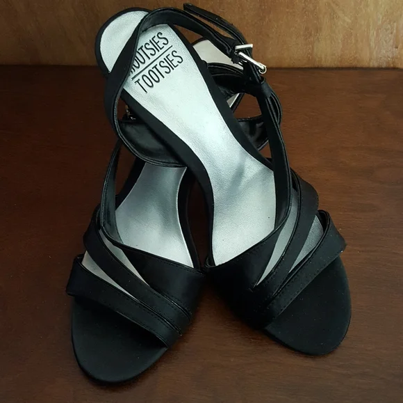 Mootsies Tootsies Size 6 Black Heels - Picture 12 of 13